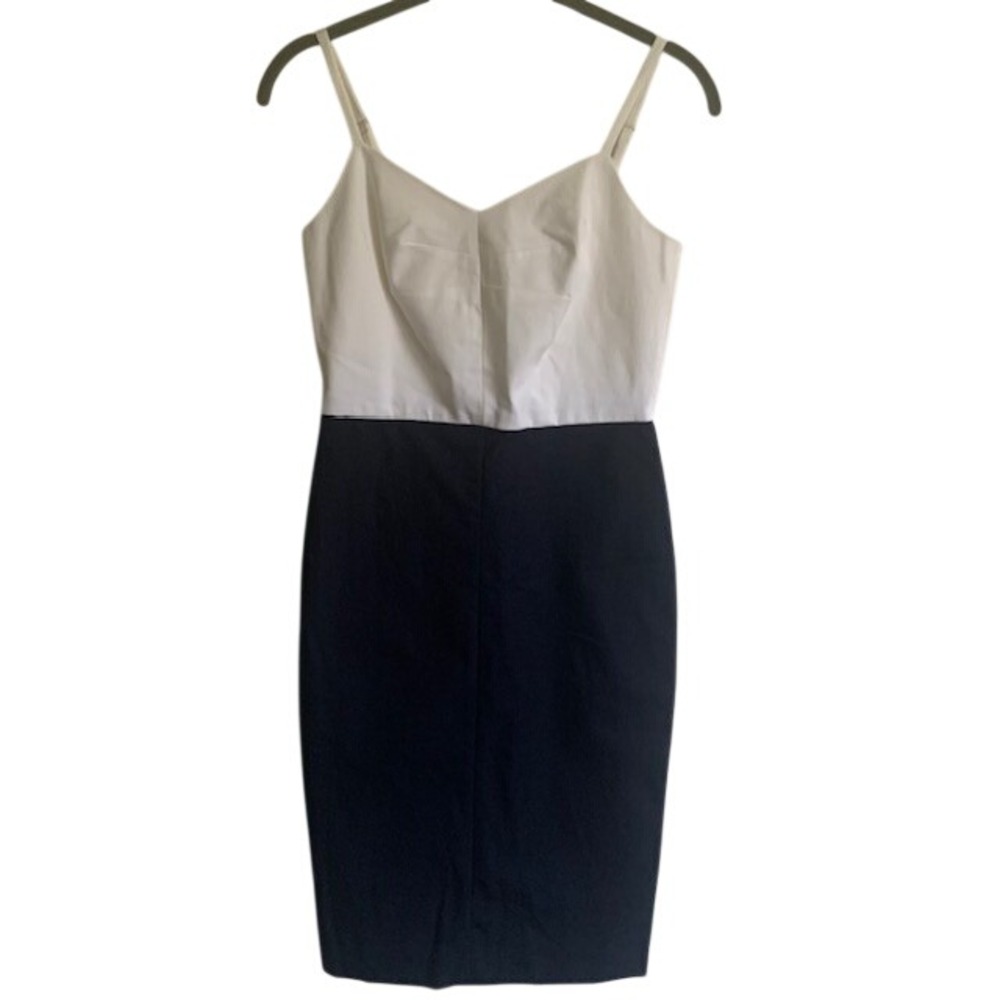 Banana Republic NWT Colorblock Dress 0 Sheath Strappy Chic Polished Workwear